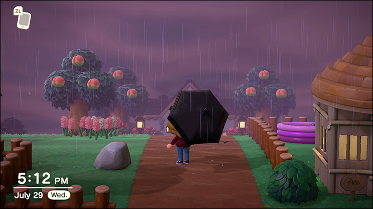 Animal Crossing Rain