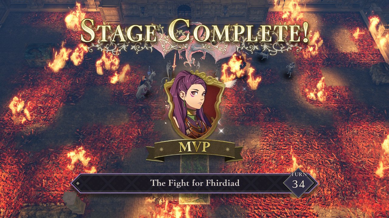 Fire Emblem Three Houses Petra MVP The fight for Fhirdiad Hard Mode 