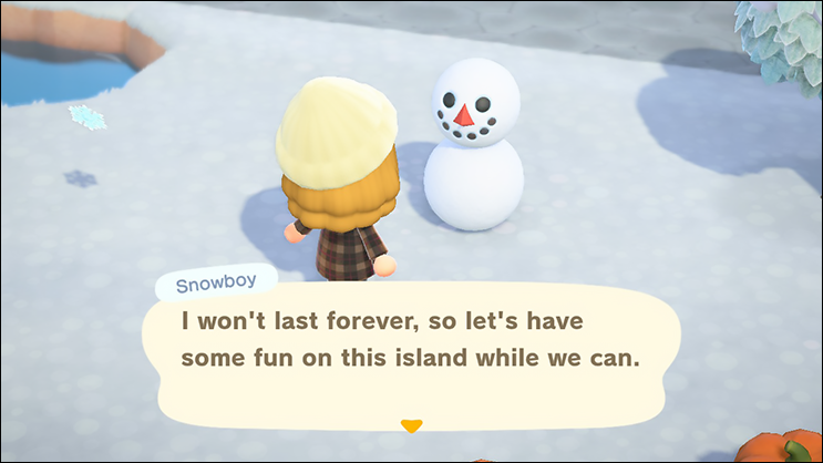 animal crossing new horizons snowboy