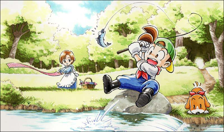 harvest moon cover fishing